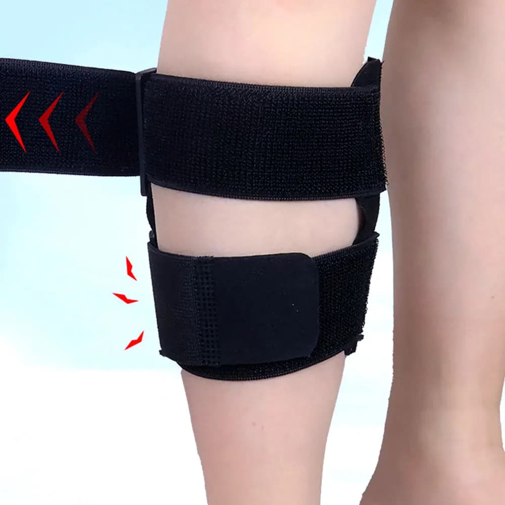 Dispositivo per il Sollievo dal Dolore del Nervo Sciatico con Cuscinetti a Pressione Rimovibili, Ginocchiera per Alleviare la Sciatica, Compressione del Nervo Sciatico Migliorata