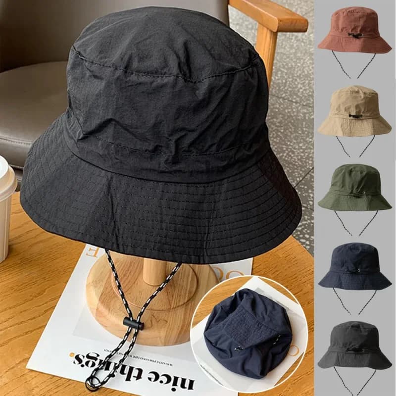 Quick Drying Waterproof Portable Fishing Hat Outdoor Summer Unisex Fishing Hat Camping Anti-UV Protection Panama Fisherman's Hat