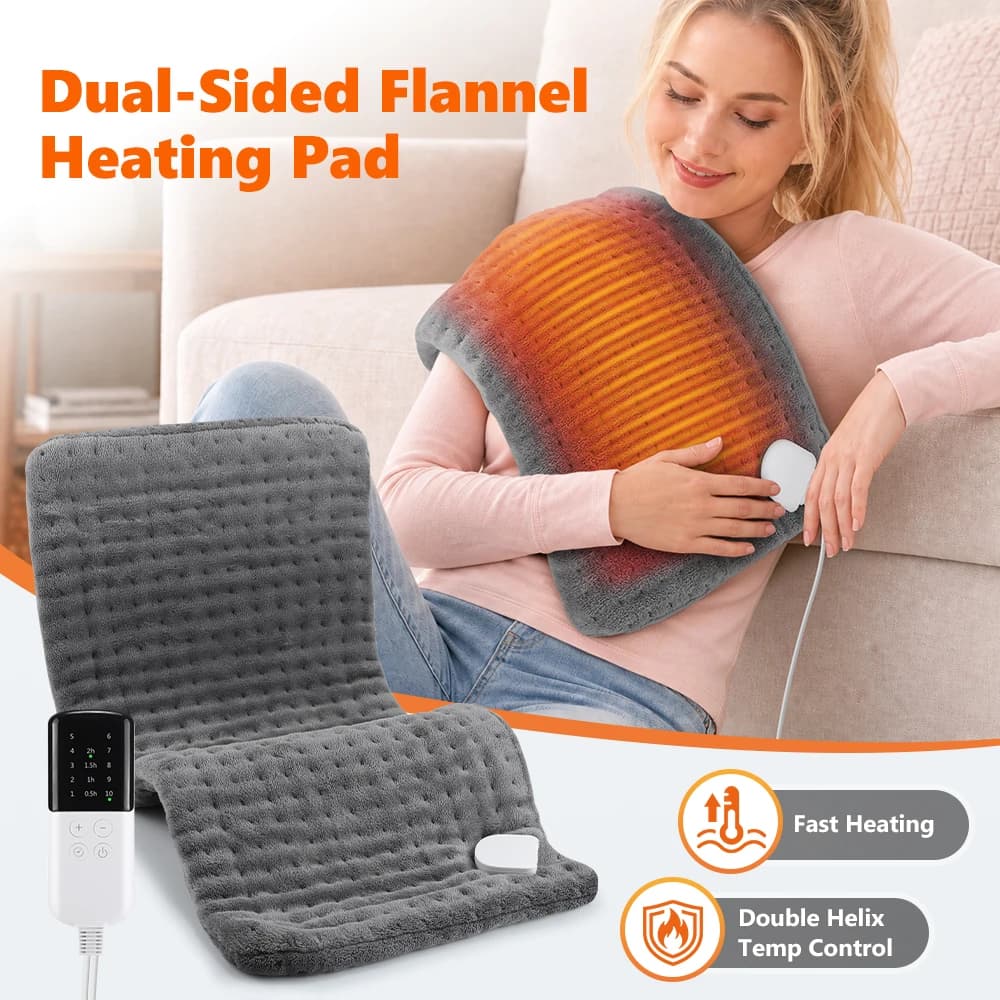 60x30CM Electric Heating Pad for Back Shoulder 4 Timer 9 Temperature Control Winter Warm Blanket Washable Pet Warming Mat