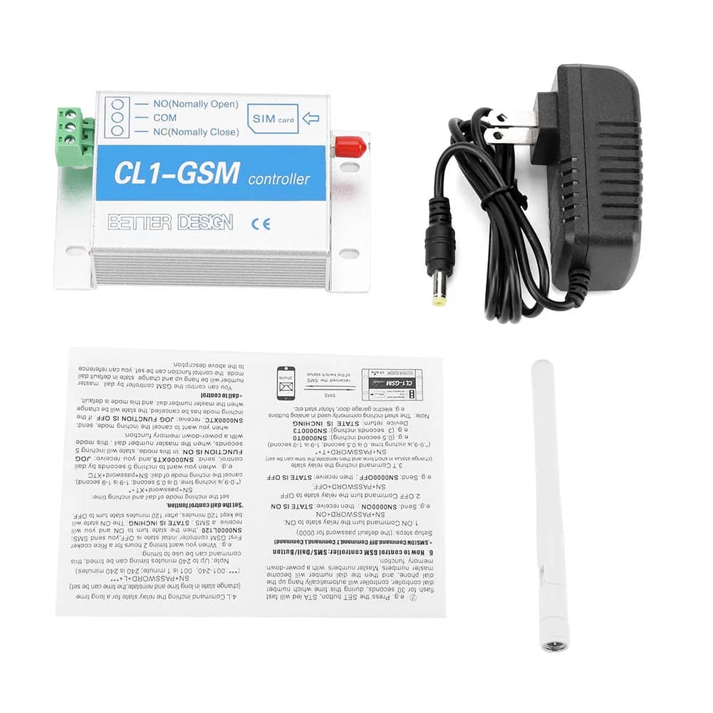 Modulo di Controllo Remoto Wireless GSM CL1, Sistema di Sicurezza Domestica Intelligente SMS, Dispositivo di Allarme per Controllo Accessi Porte e Cancelli