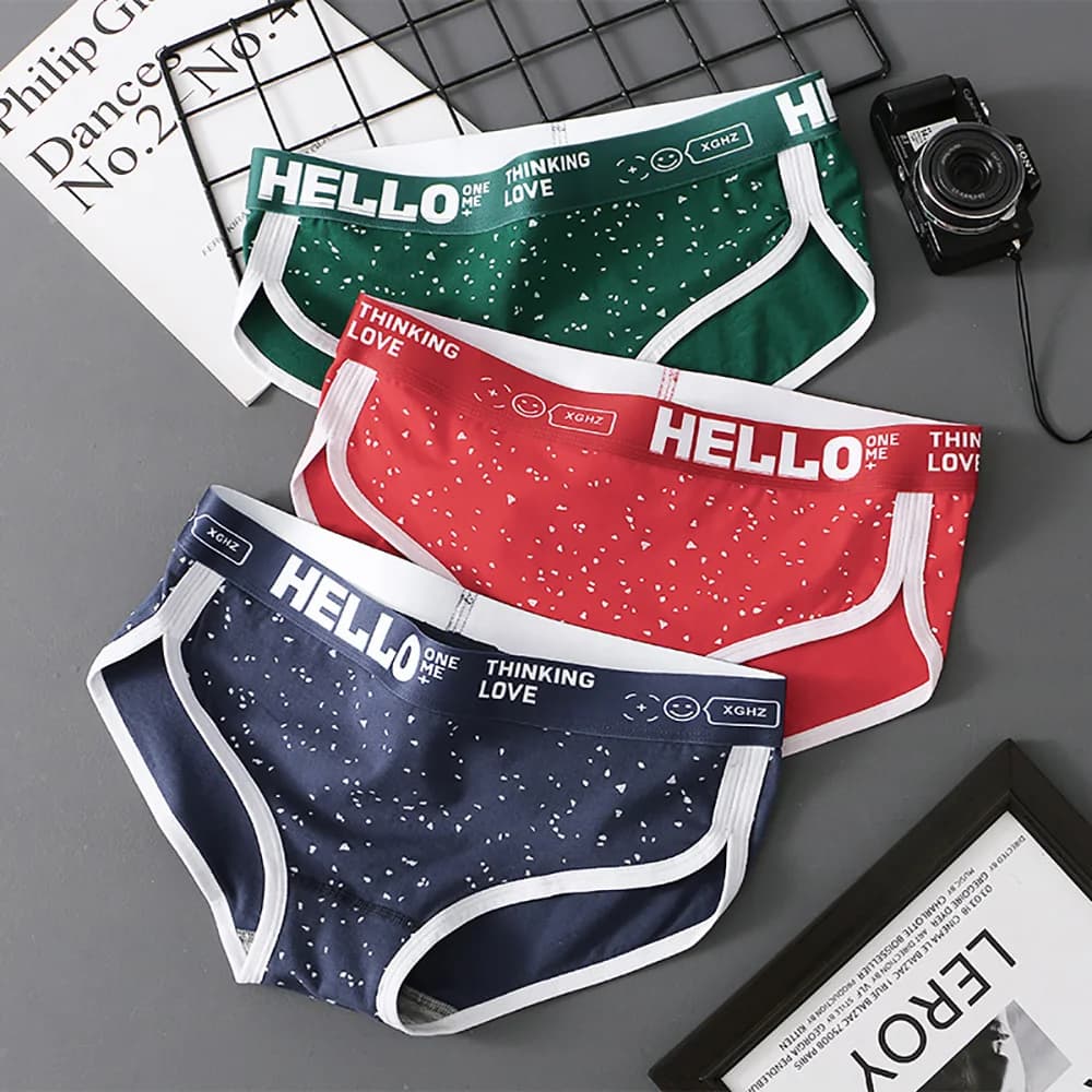 1/3PCS 95% Cotton Women's Panties and Briefs Fashion Starry Sky Pattern Underwear Comfortable Soft High Elastic Lingerie Stores