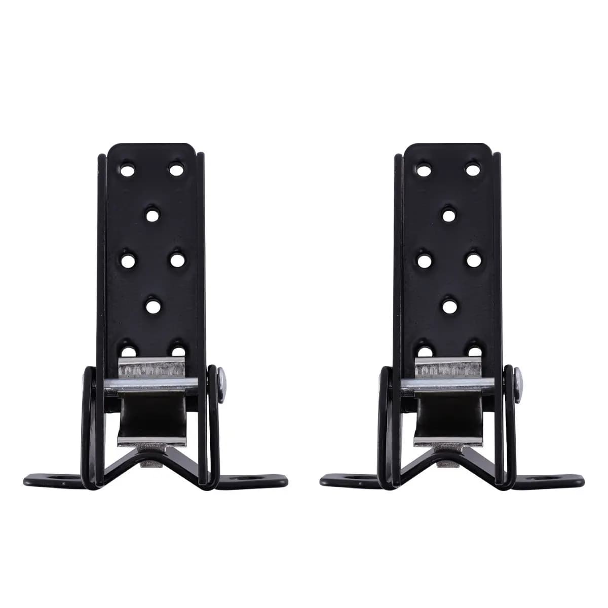 1Pair Stylish Motorcycle Folding Foot Pegs Clamp-on Design for Front Rear Wheel Axle Mount Comfort Enhanced Motorcycle Footrest