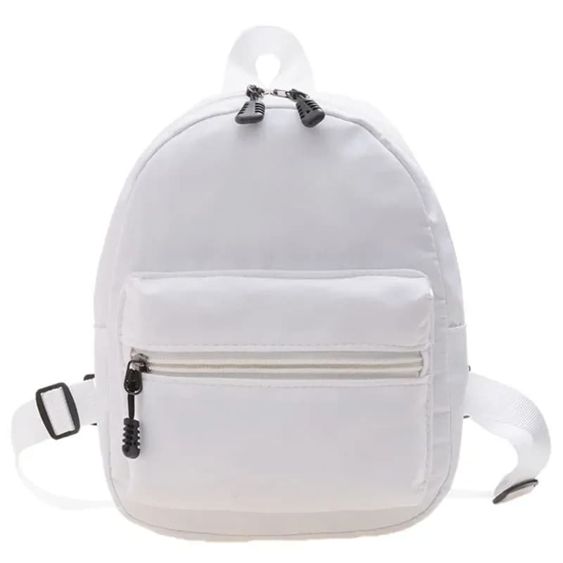 Mini Zaini da donna 2023 Trend Borsa da donna in nylon Borse da scuola piccole Zaino bianco per ragazze adolescenti Zaino casual alla moda
