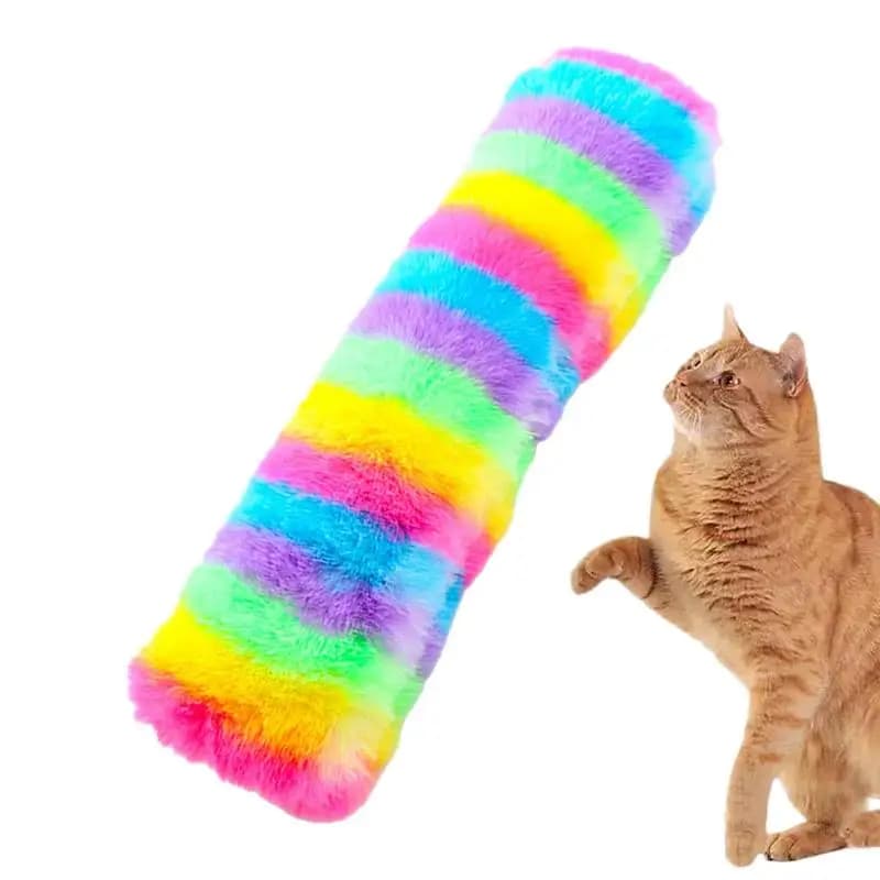 Cat Toys Pillows Plush Catnip Kicker Toy Throw Pillow Colorful Pet Sleeping Companion For Small Medium And Large Cats