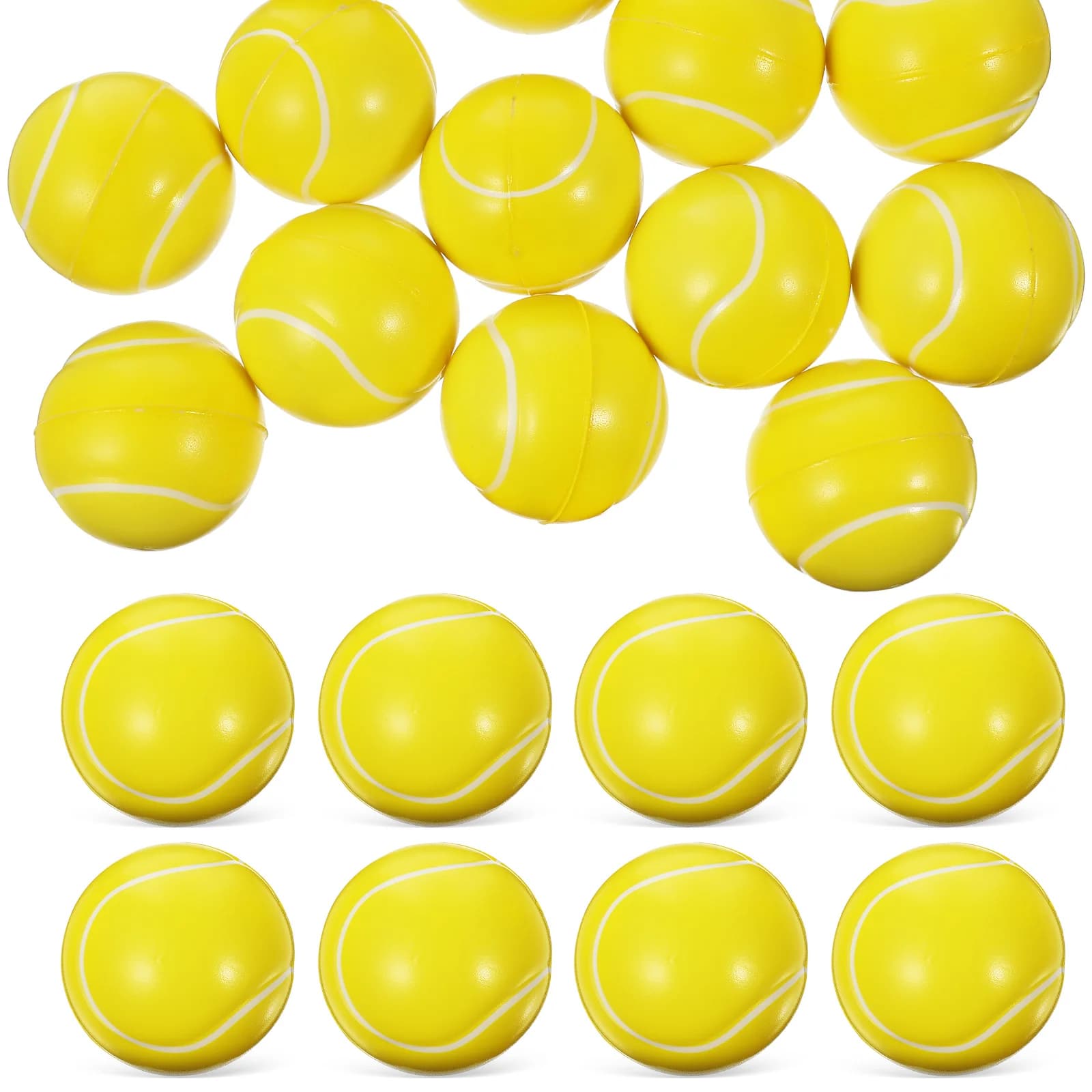 16 pezzi in schiuma mini palline antistress da tennis sport palline da spremere pratica di golf rinforzo per le mani palline per esercizi morbide dimensioni compatte per