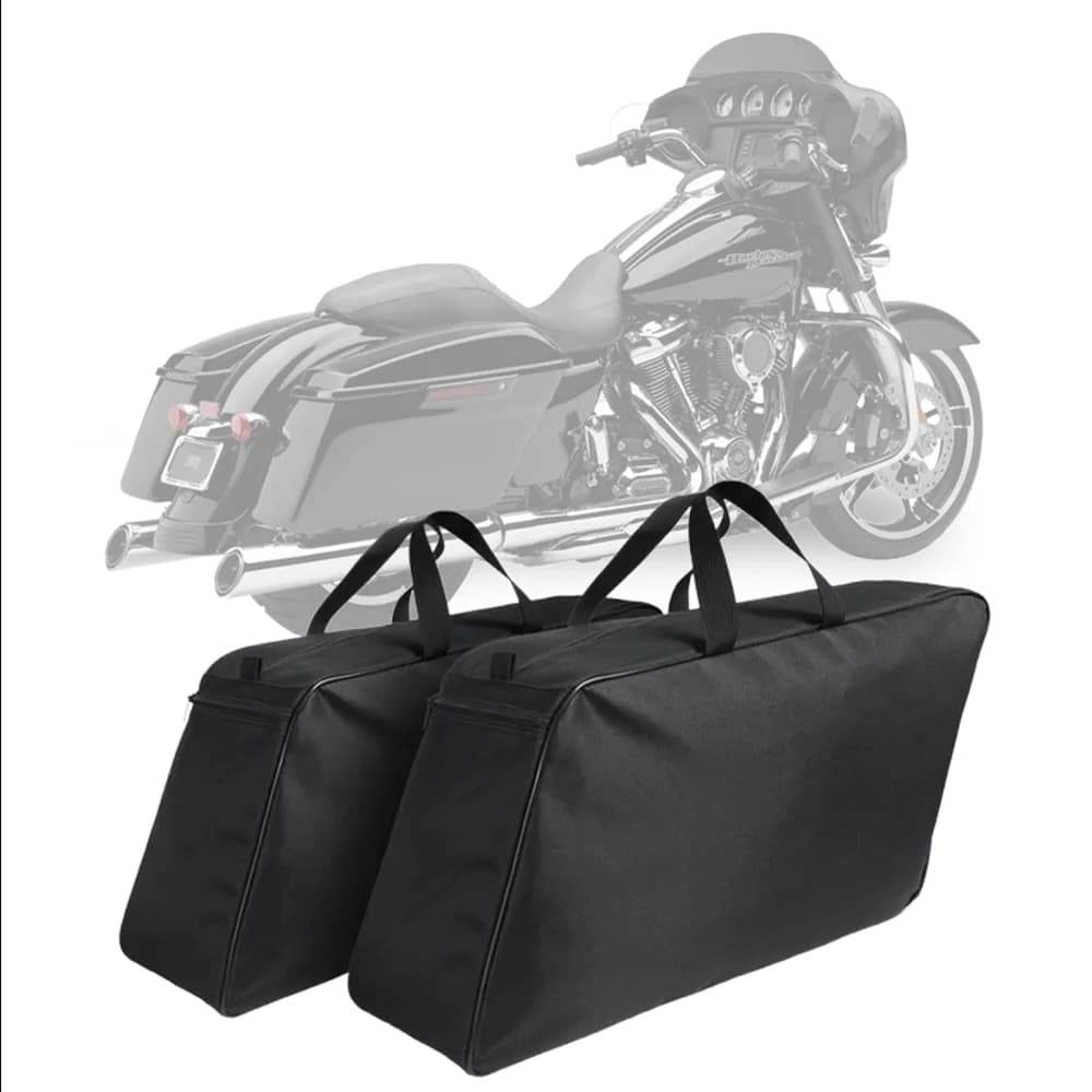 Borsa da sella per moto Portapacchi Fodera per borsa laterale per Harley Touring Road King Electra Street Glide Ultra Tour FLTR FLHX 93-23