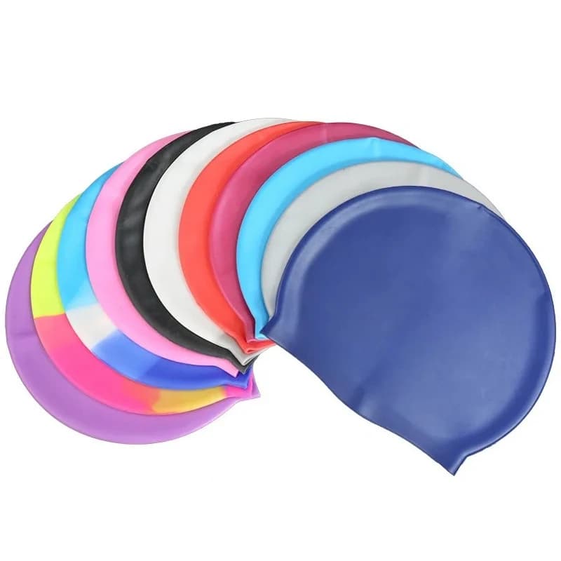 Silicone Swimming Headset Waterproof for Men Adult Women Children, Pool Hat, Diving Equipment, Elastic Headphones