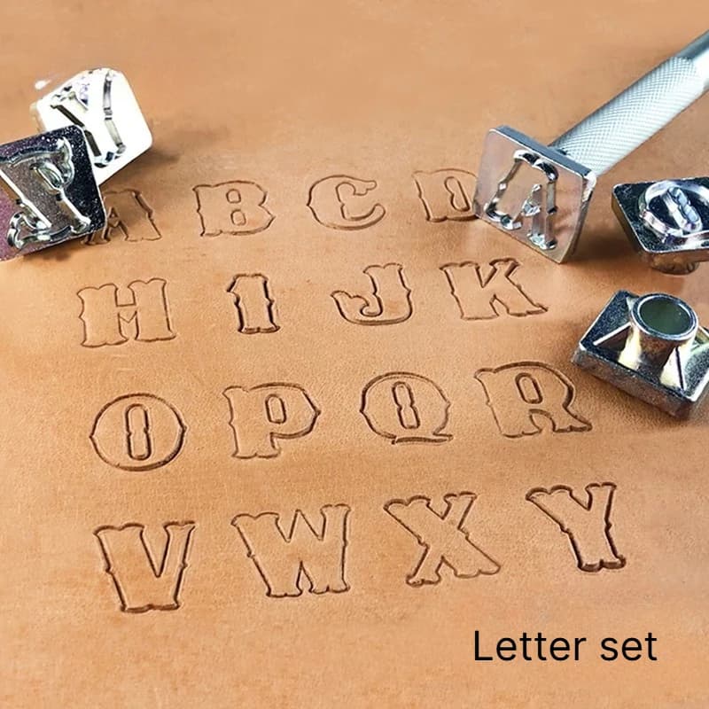 Alloy Steel Leather Letter Stamping Seal Handmade Leather Carving DIY Belt Money Bag KeyBag Printed Embossing Tool Kit Set
