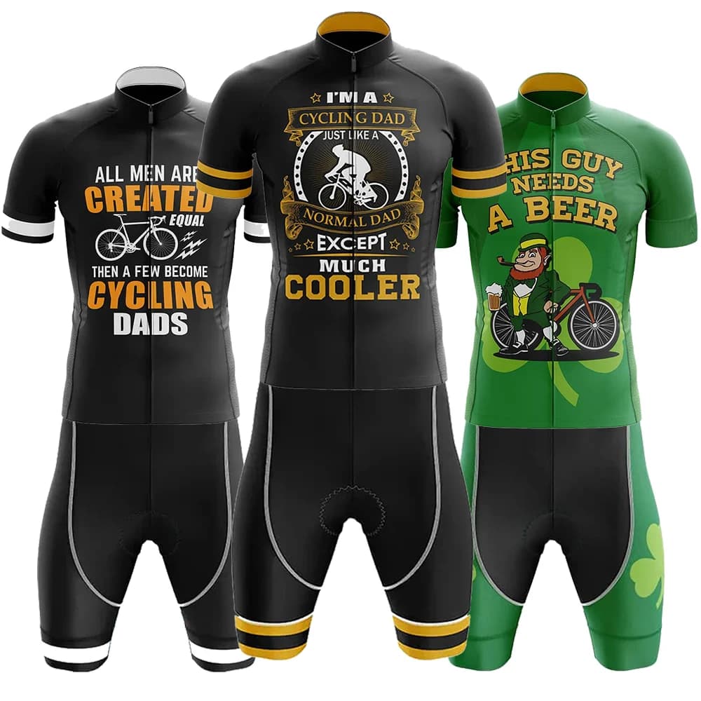 I'm A Cycling Dad Cycling Kit Men's Uniform Knitwear Bike Shorts Men's Mtb Pants Cycling Complete Mountain Sport Sleeveless