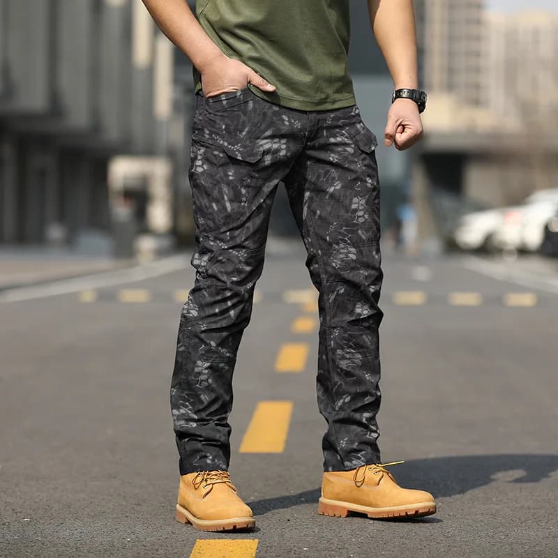 Spring Autumn Consul X7 Tactical Trousers Men Slim Camouflage Army Leggings Outdoor Overalls Straight Leg Training Trousers