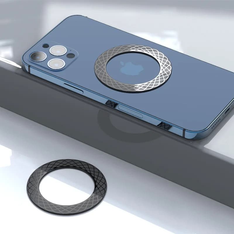 Supporto per telefono cellulare per auto Patch magnetica posteriore magnetica per Magsafe iPhone 15 14 Xiaomi Huawei Supporto per telefono con magnete di ricarica wireless