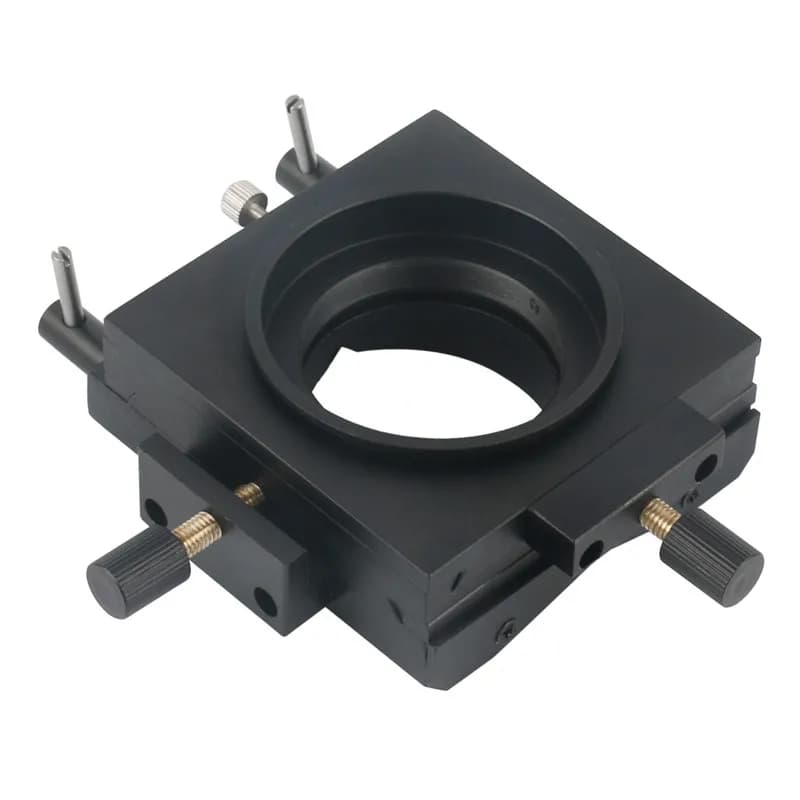 Movimento multiasse con base mobile magnetica per microscopio metallografico portatile