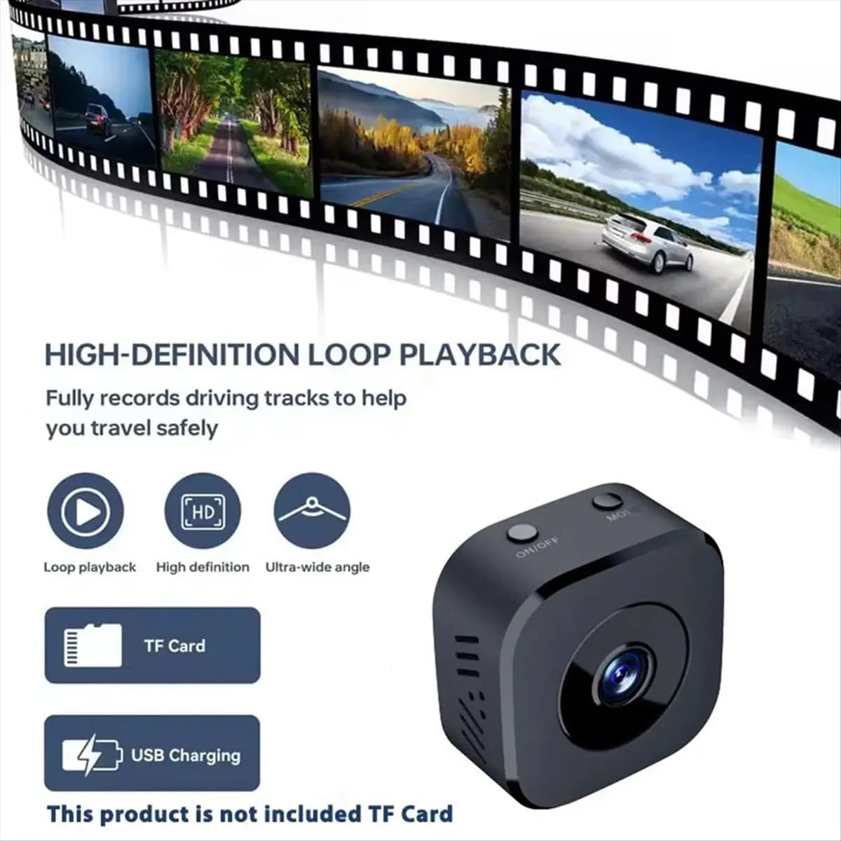 Telecamera di Sicurezza Y69A Mini 4K HD Wireless 2.4G WiFi con Monitoraggio Remoto, Visione Notturna e Audio