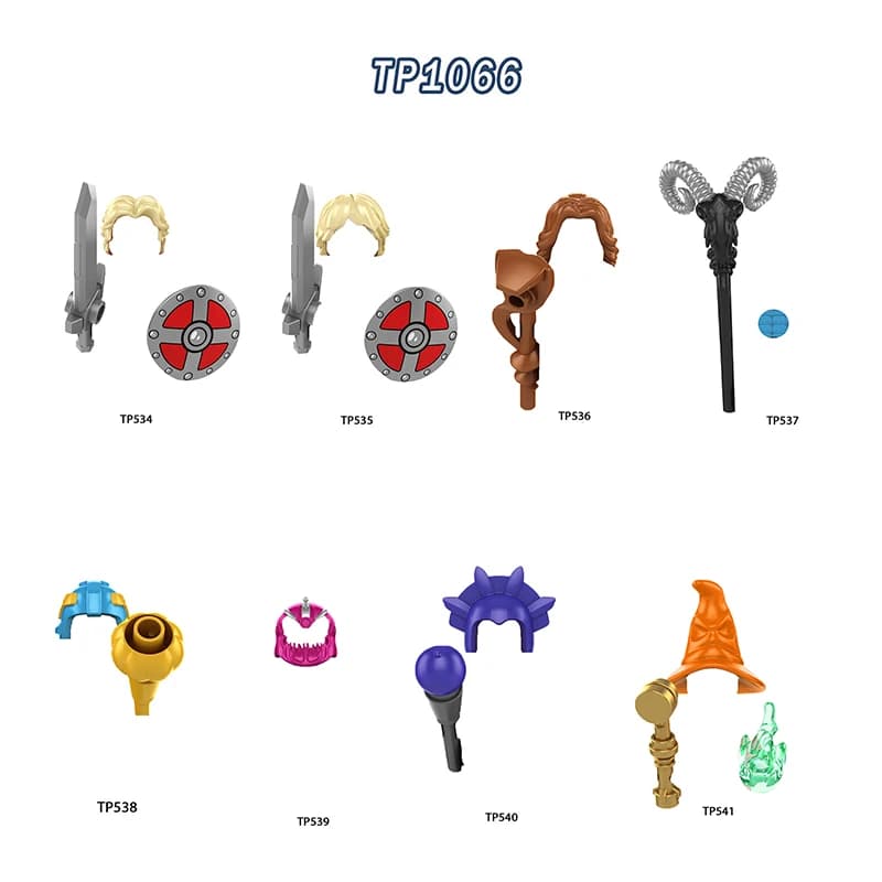 TP534 Assemble Figures Building Blocks TP1066 Series Character Accessories Educational Bricks Gifts Presents