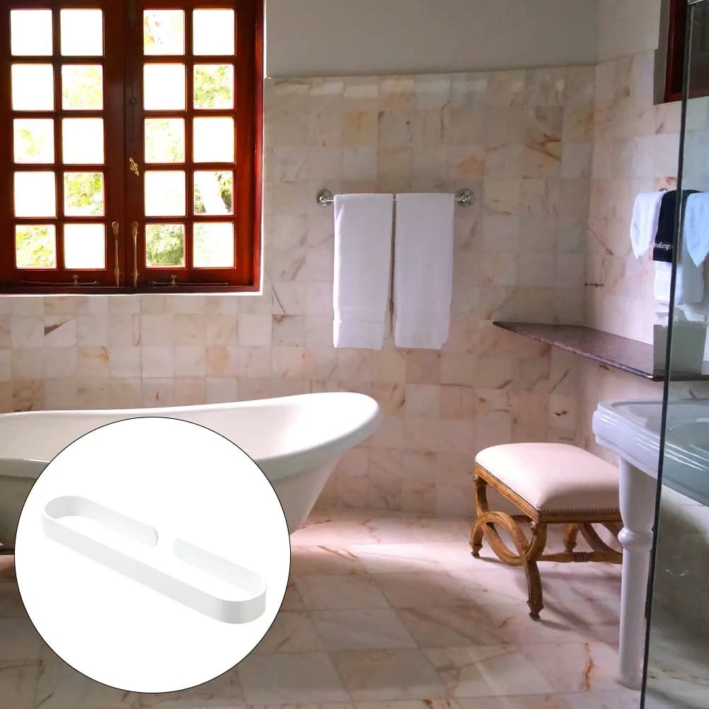 Portasciugamani in Lega di Alluminio, Organizzatore Professionale Salvaspazio per Bagno, Porta Asciugamani e Rotoli di Carta Igienica