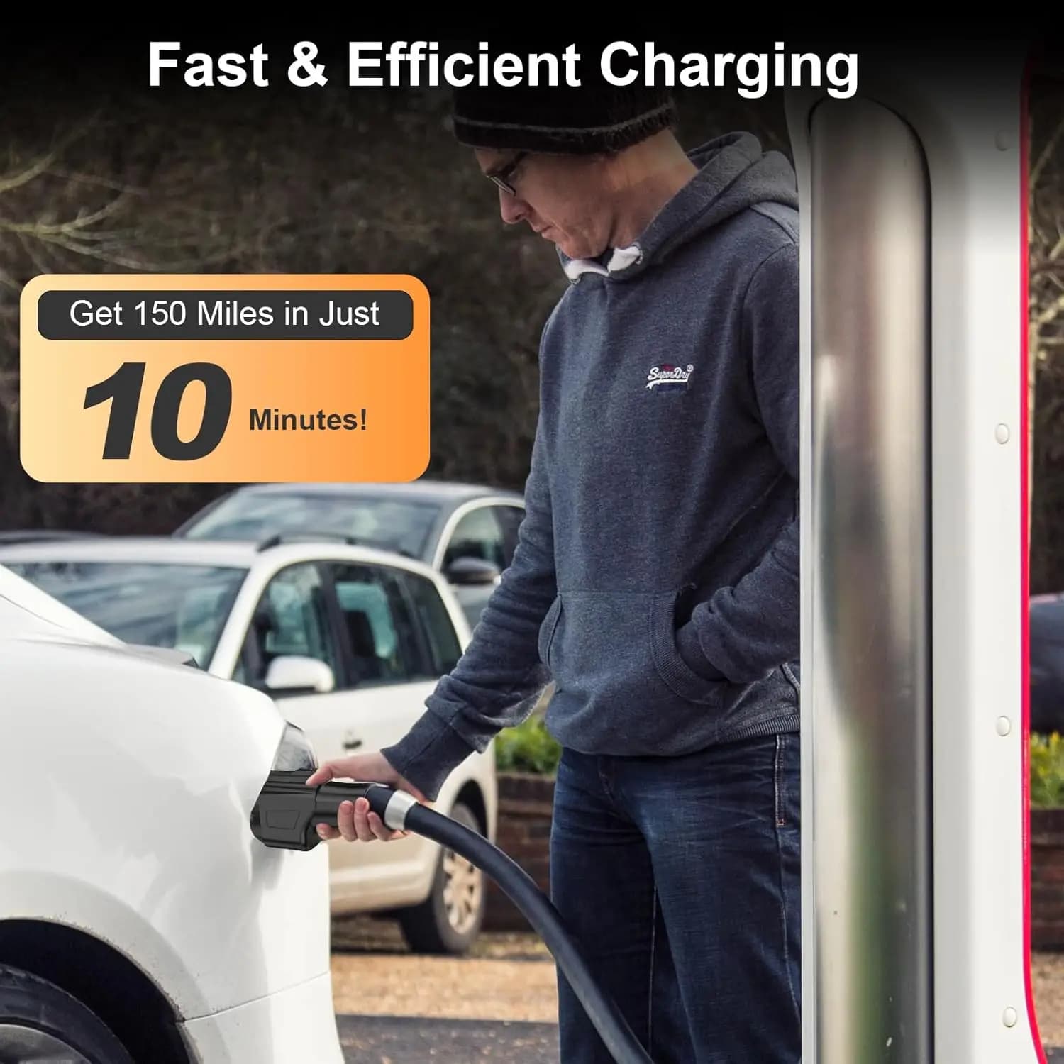 Adattatore da NACS a CCS1 Adattatore per caricabatterie EV da 500 A per tutte le stazioni di ricarica Ford EV Adattatore per compressore a Ccs 1 Adattatore