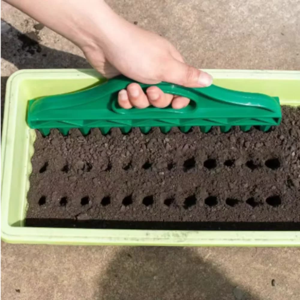 Gardening Seed Planter Manual Seed Spacing Planter 12-Hole Seed Spacer and Seeder Tool Flower Planter Seeding Hole Sowing Tool
