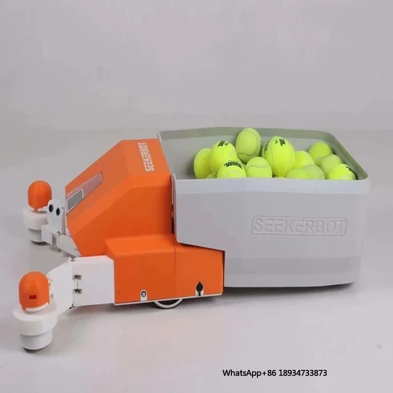 Robot automatico intelligente per la raccolta delle palline da tennis Attrezzatura portatile per la raccolta delle palline da allenamento in ABS e PP per la pratica del tennis