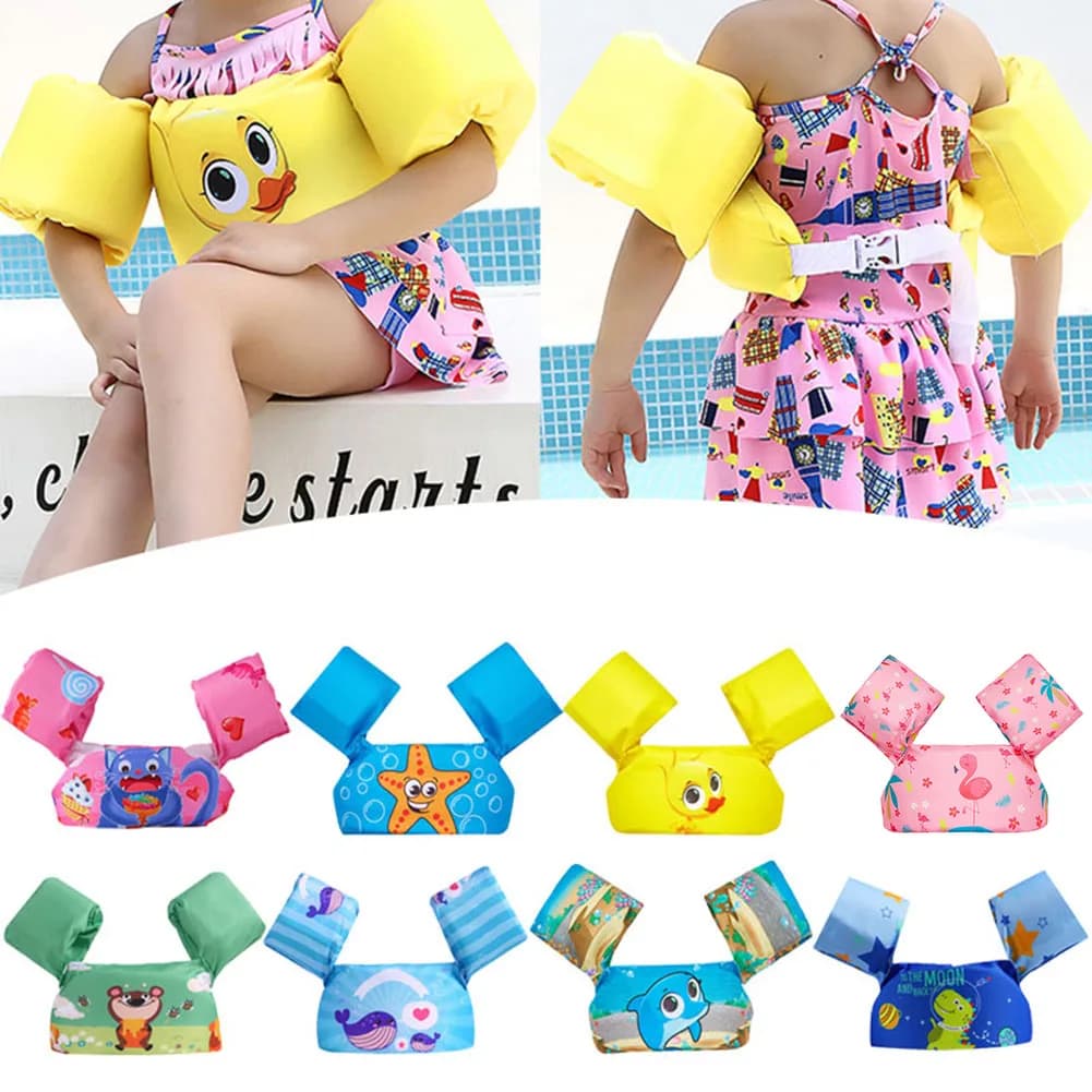 Manicotto del braccio del galleggiante del bambino anello galleggiante giubbotto di salvataggio sicuro giubbotto di salvataggio giubbotto di salvataggio per bambini attrezzatura per il nuoto bracciali Swim Foam Pool Toys giubbotto di salvataggio