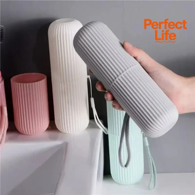 1/4 Pezzi Porta Spazzolino da Tavolo, Custodia Protettiva, Contenitore da Viaggio per Campeggio, Organizer, Contenitore per Articoli da Toilette da Viaggio, Nuovo Design Creativo