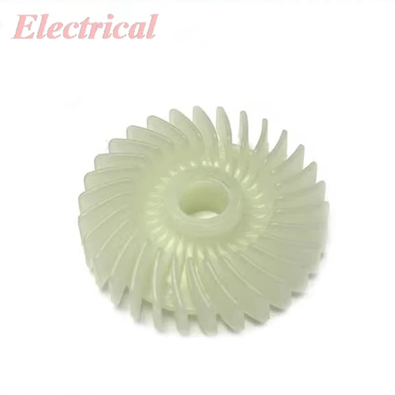 1 pezzo utilizzato per la macchina rettificatrice Galant 109/100, pale della ventola del rotore in plastica, diametro esterno 55 mm. Diametro interno di 11 mm. Spessore 14mm