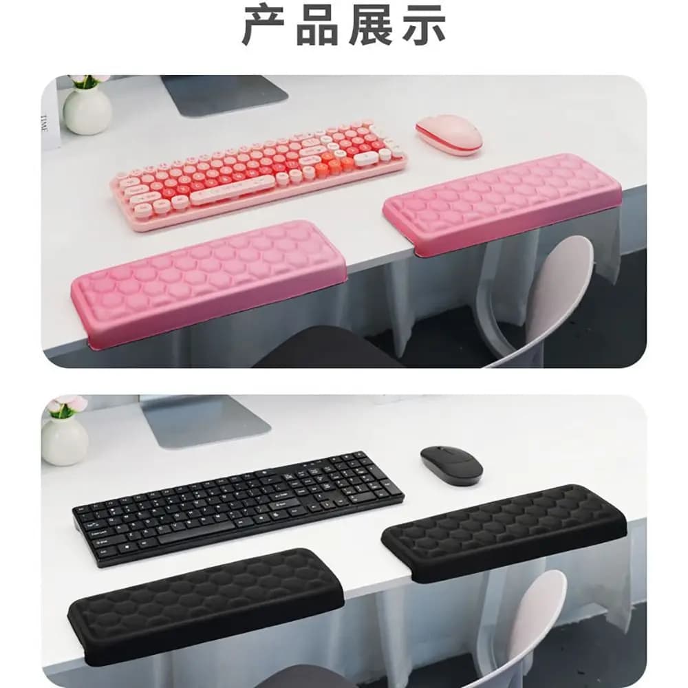 Poggiapolsi Ergonomico per Tastiera, Allevia la Fatica, Supporto per Mani, Cuscino Ergonomico per Polso, per Ufficio e Computer