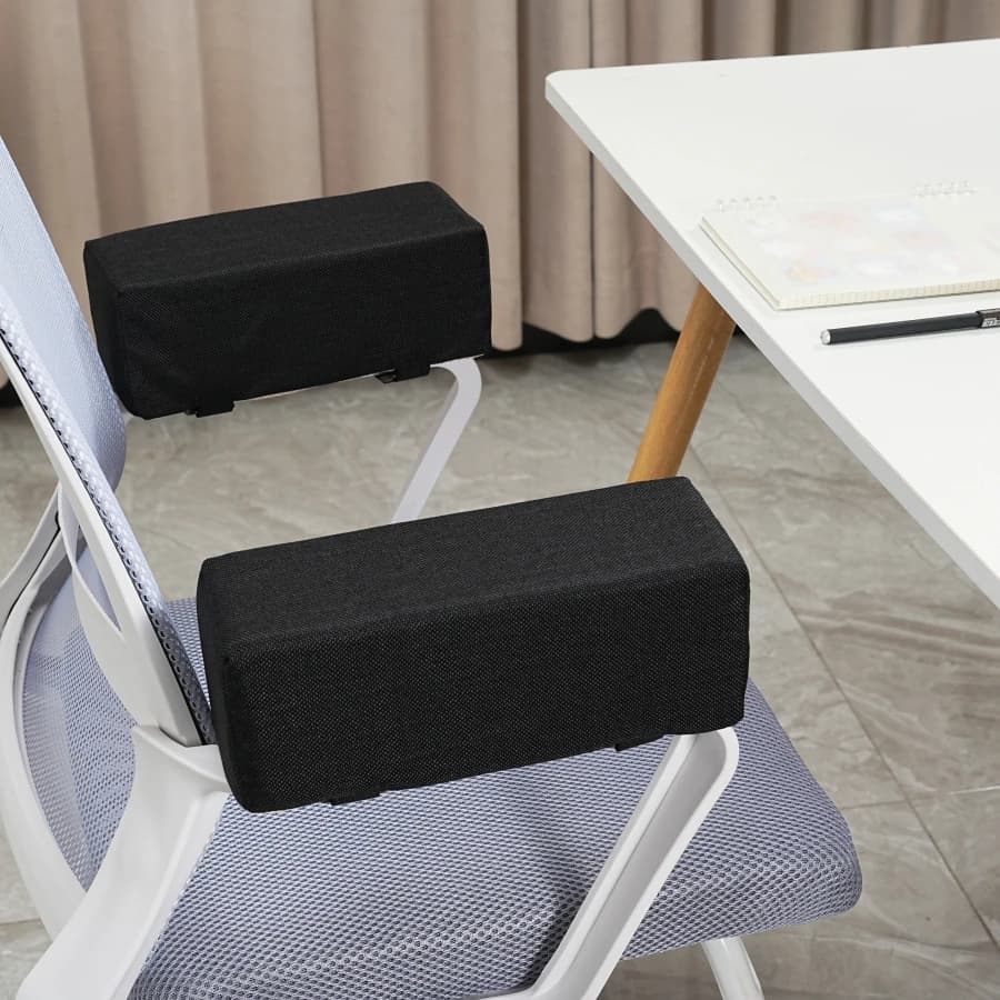 Cuscinetti per braccioli per sedie da ufficio ispessiti Efficace sollievo dall'affaticamento del braccio adatti per sedie da ufficio e sedie da gioco