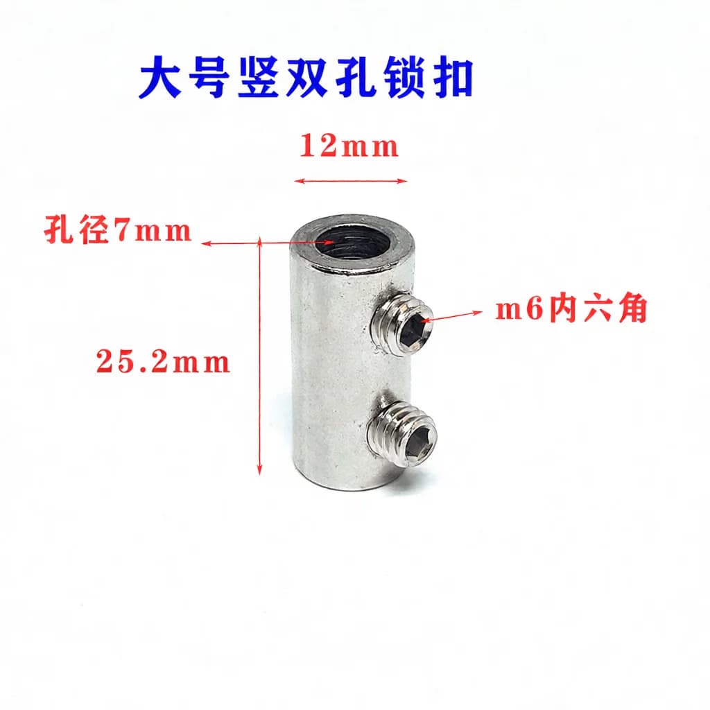 Double Hole Wire Rope Connector Clamp Steel Rigging Fastener Tightener Heavy Duty Hardware For Material Handling Lifting