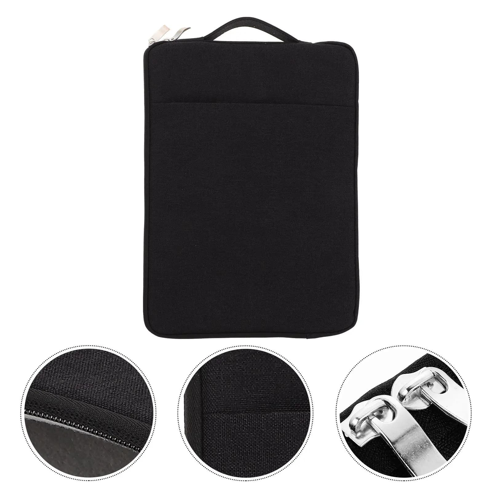 Borsa Protettiva per Laptop Sottile e Leggera in Denim, Custodia Resistente agli Schizzi per Tablet, Borsa da Viaggio per Affari 11