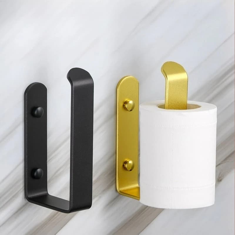 Portarotolo da Parete in Alluminio Spaziale Senza Foratura, Organizzatore per Cucina e Bagno
