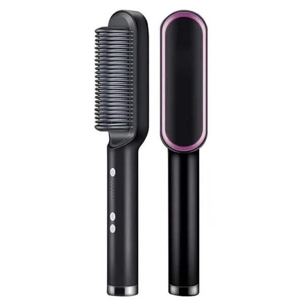 Straight Brush for Hair, Electric Plate Adjustable Heater for Straight and curling