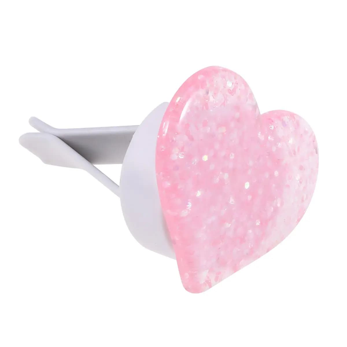 Love Shape Fashion Resin Perfume Clip Air Freshener for Car Outlet Aromatherapy Fragrance Diffuser Decor Universal Fit Dark Pink