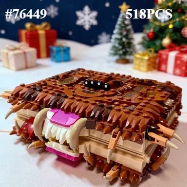 Il mostro che morde le persone, set di blocchi da costruzione 76449 compatibile con le particelle Lego, adatto per regali di Natale, 518 pezzi