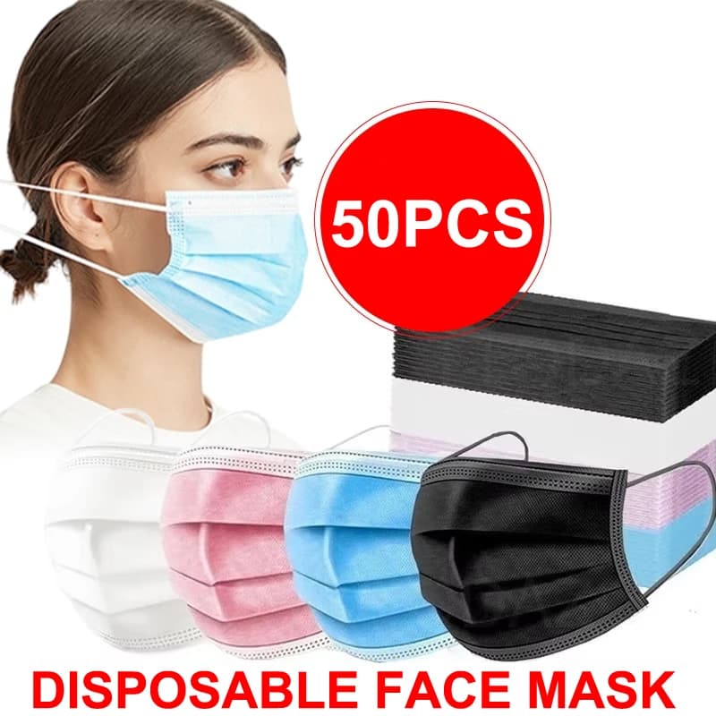 Mask with Disposable Surgical Filter Mouth Face Mask Breathable Black Adult Masks mascarillas quirurgicas homologadas Medical Mask