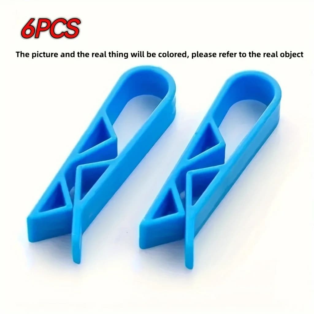 6Pcs Trash Can Clips, Anti‑Slip Garbage Bag Holder Clips for Kitchen Bathroom Dorm School Household Cleaning Supplies