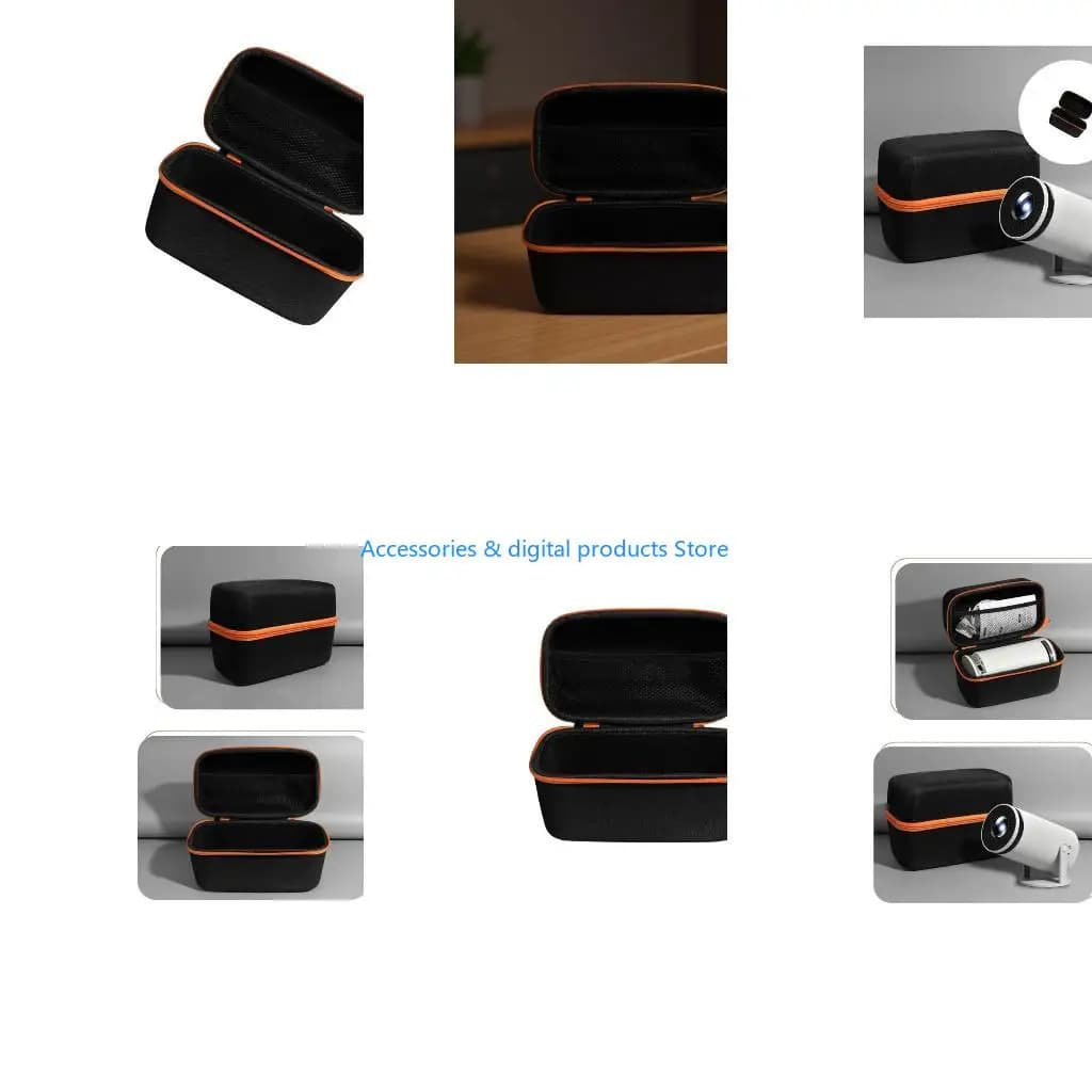77JD Photo Projector Hard Shell EVA Storage Bag Water Resistant for Mini Projector