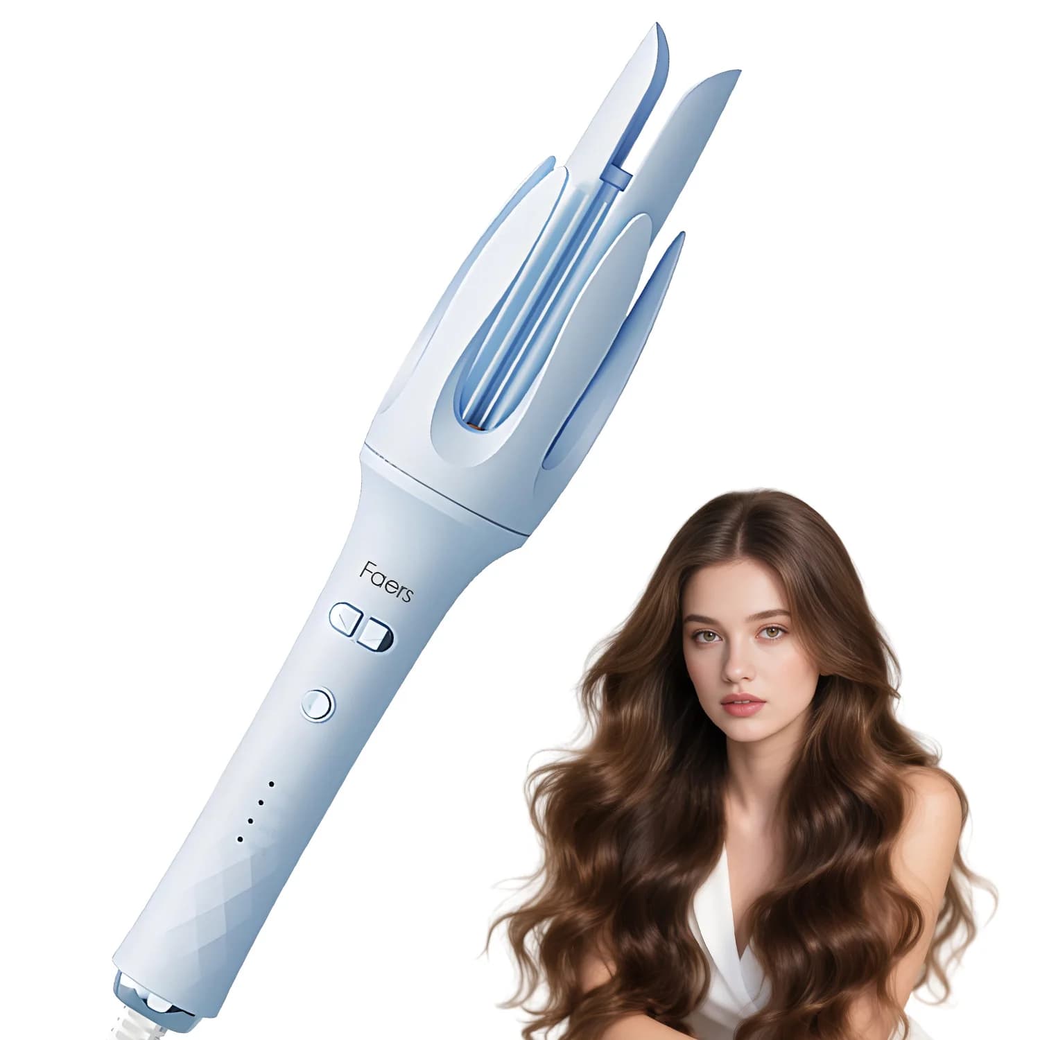 Hair cutter with automatic curling iron 32/28 mm with 3 temperature adjustments Automatic rotating hair curling rack anti-coating