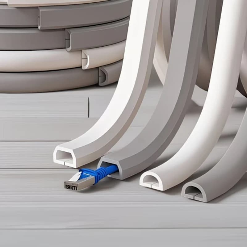 Clip Multifunzionale in PVC per Gestione Cavi | Fissatore per Cavi Senza Chiodi e Senza Tracce, Sicuro per le Pareti | Organizzatore di Cavi di Rete da Scrivania