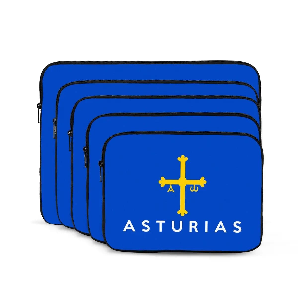Spain Flag Flag Of Asturias Notebook Laptop Bag Case Pouch Notebook Sleeve Cover Bag Tablet Shockproof Case Bag