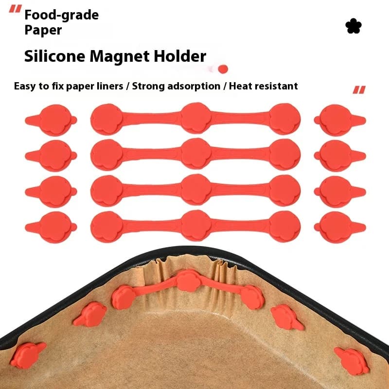 Air Frying Magnet Silicone Buckle Fixed parchment fog High temperature resistant silicone buckle