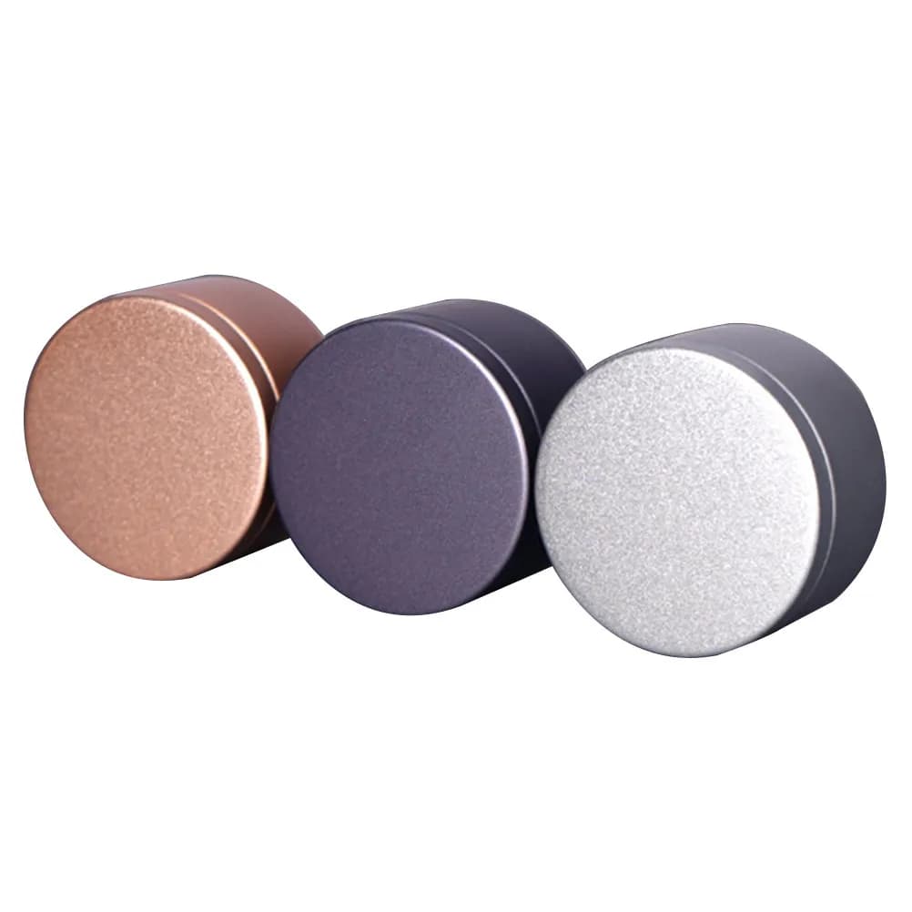 6Pcs Round Tinplate Metal Tea Storage Boxes Portable Sealed Containers Compact Tea Canisters Storage for Coffee Nuts Spices