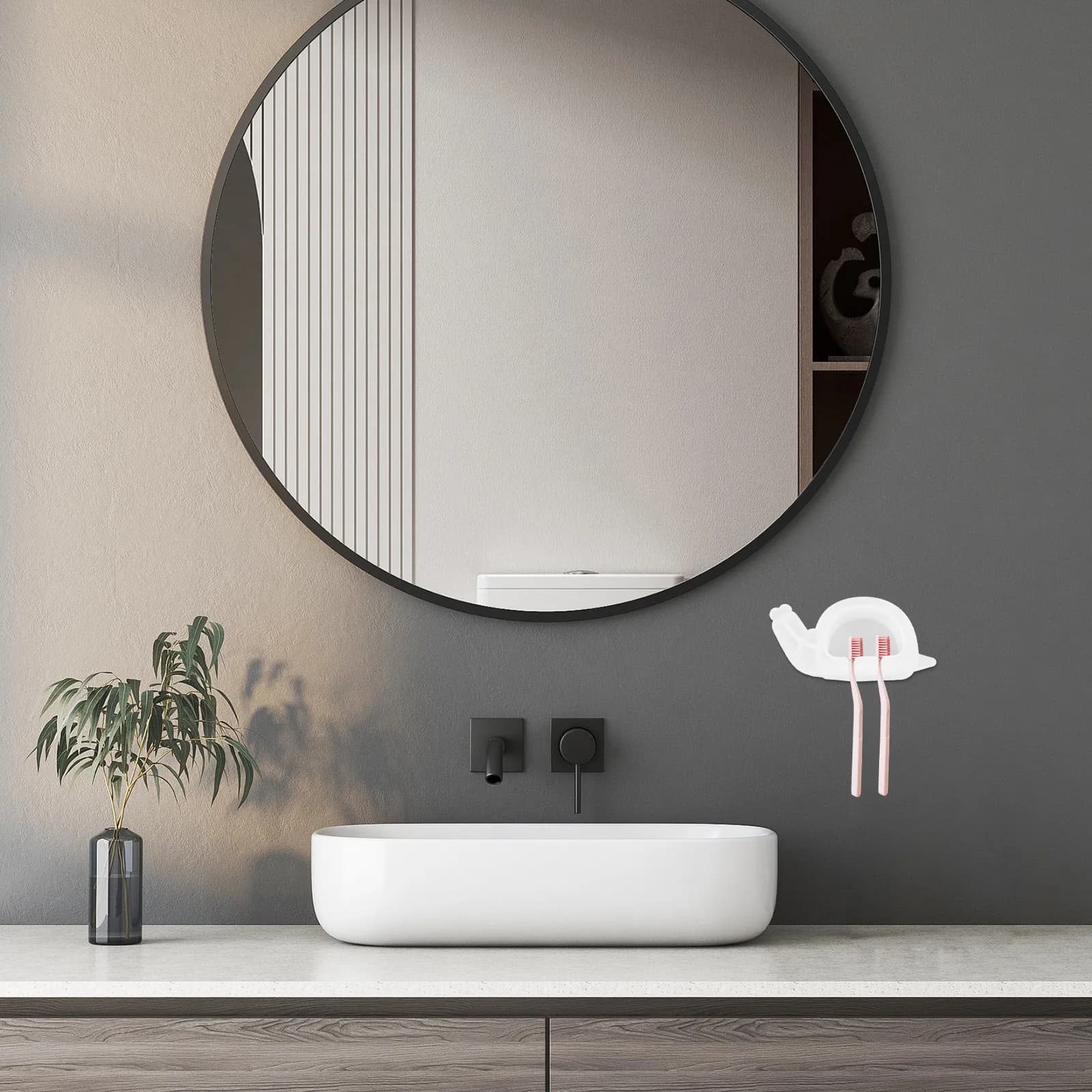 Stampo in silicone a forma di lumaca per porta spazzolino, stampo fai da te per resina epossidica, stampi in silicone a forma di lumaca per decorazioni e contenitori da bagno