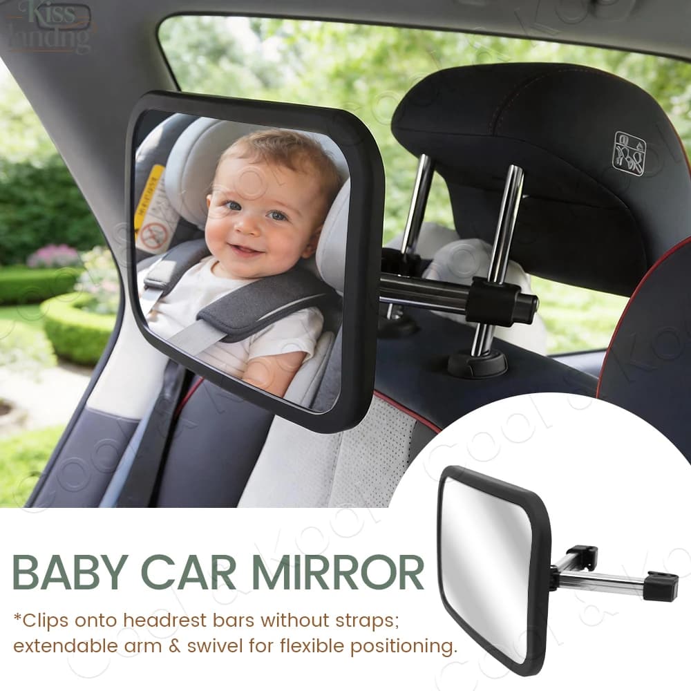 Adjustable Wide Car Rear Seat View Mirror Baby Seat Car Safety Mirror Monitor Headrest High Quality Car Interior Styling