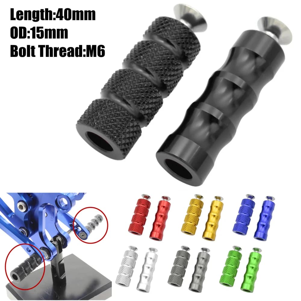CNC M6 Racing Leva del cambio Peg Pedale del freno Cambio Pedane Moto Pedane Pedana Moto universale