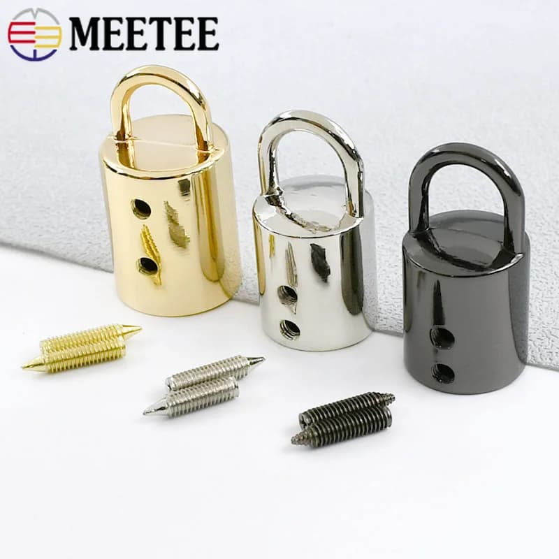10/20 Pezzi Meetee Fibbie Metalliche da 11/14mm con Frange a Nappa, Chiusure a Moschettone, Fermacorda, Ganci Laterali per Borse, Accessori Fai da Te per Borse a Mano