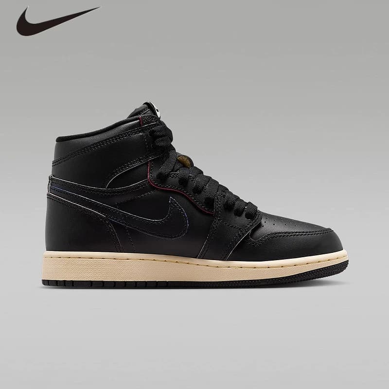 Nike Air Jordan 1 Retro High OG GS High Scratch Off Leather Basketball Sneakers, Air Cushion Retro Shoes For Youth FD1437-002