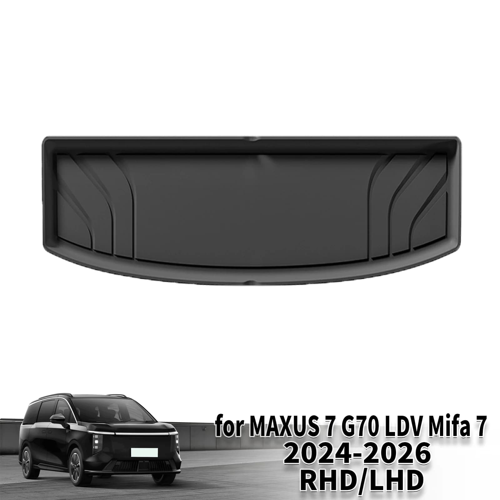 for MAXUS 7 G70 LDV Mifa 7 2024 2025 2026 7 seats (Not 6 seats) RHD/LHD TPE Car Floor & Trunk Mats Waterproof Easy Clean