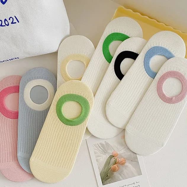 Calzini da donna in cotone sottile primaverili/estivi, senza cuciture, stile dolce, a tema gelato, accessori Mafalda per ragazze, regalo, calzini Kawaii