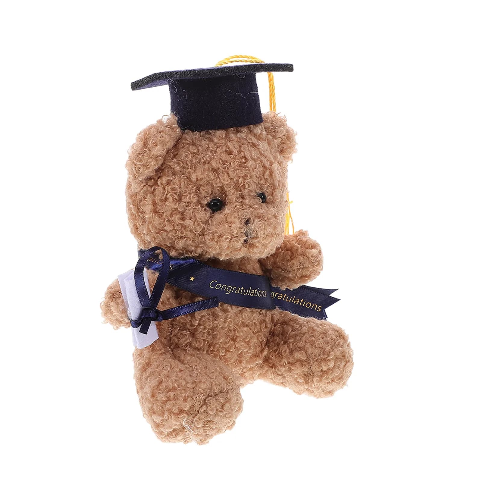 Orsetto di Peluche per la Laurea con Cappello e Nappa, Decorazione Carina per Feste di Laurea, Souvenir, Statuette di Orsetti Laureati