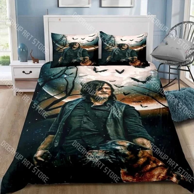 Fashion The Walking Dead Game Bedding Set Single Twin Full Queen King Size Bed Set Kids Bedroom Duvetcover Sets Bed Sheet Set